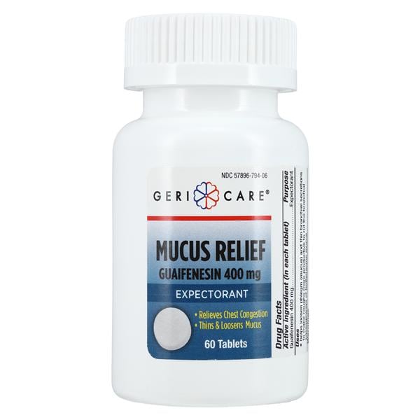 Guaifenesin IR 400mg Bottle 60/Bt
