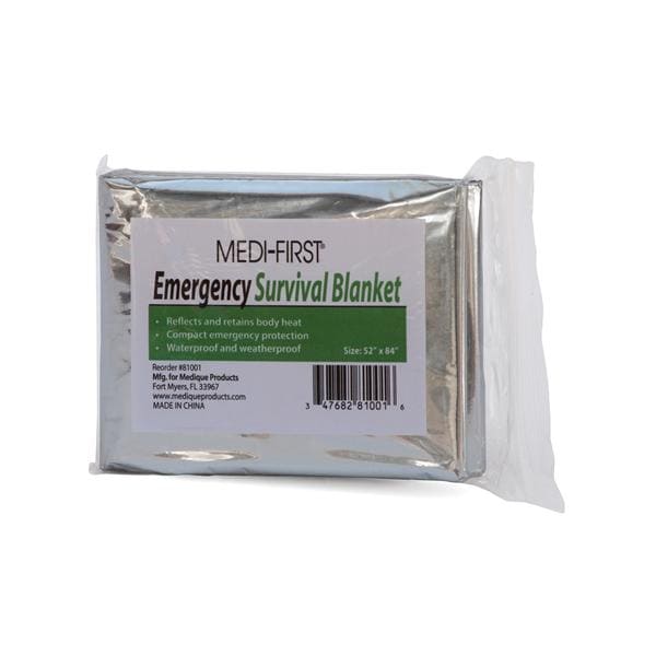 Emergency Blanket Silver Foil 52x84