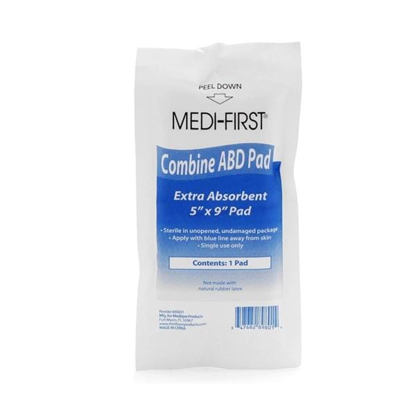 Medi-First Cellulose ABD Combine Pad 5x9" Sterile