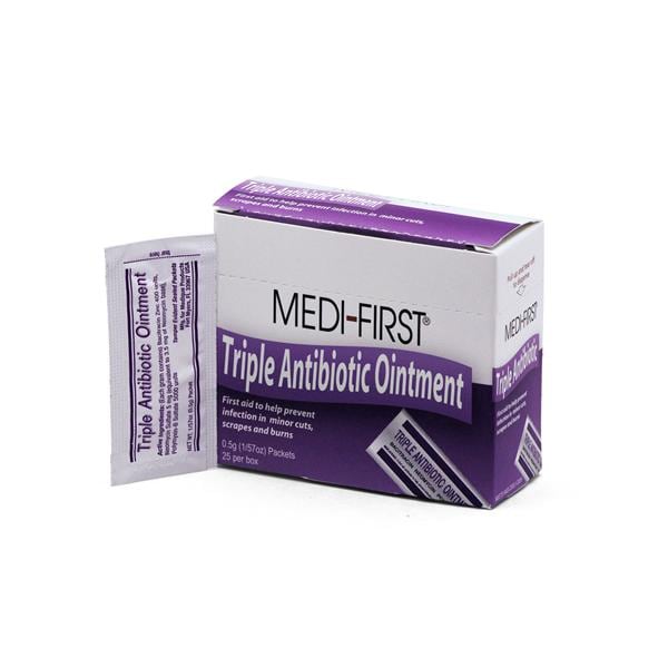 Triple Antibiotic Ointment 0.5gm 0.5gm 25/Bx