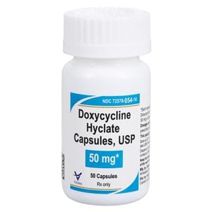 Doxycycline Hyclate Capsules 50mg Bottle 50/Bottle Each