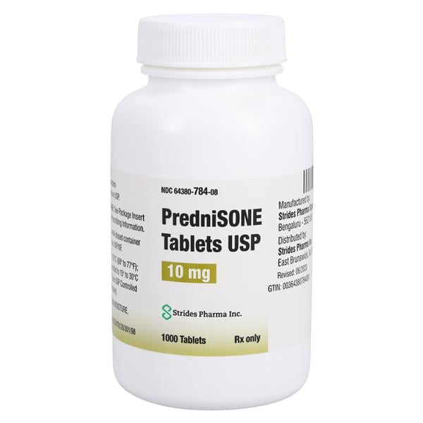 Prednisone Tablets 10mg Bottle 1000/Bottle Each