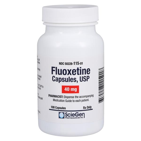 Fluoxetine HCl Capsules 40mg Bottle 100/Bottle Each