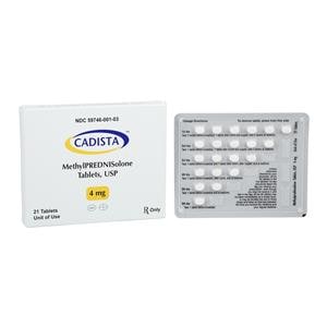 Methylprednisolone Tablets 4mg Blister Pack 21/Package Each