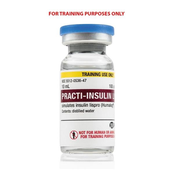 Practi-Insulin Lispro 100 units/mL Simulated Medication 40/Pk