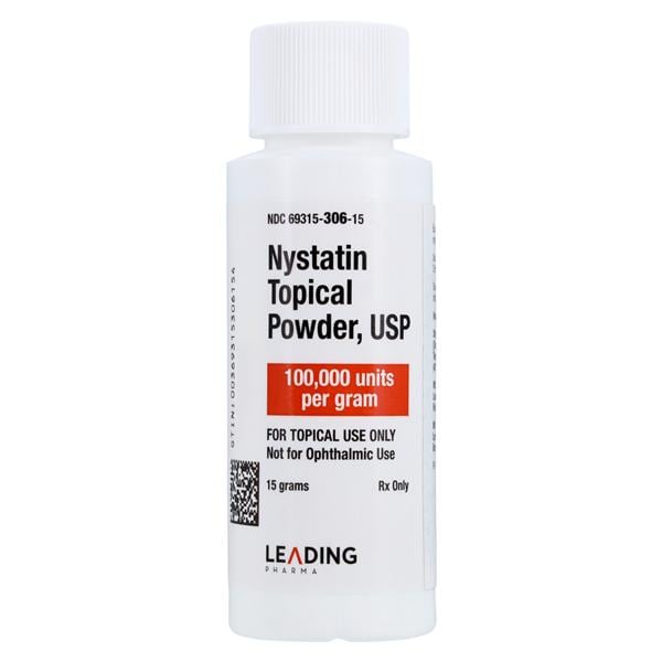Nystatin Topical Powder 100,000U/gm Bottle 15gm Each
