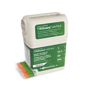 UltiGuard Insulin Syringe/Needle 30gx1/2" 1mL Non-Safety Low Dead Space 500/Ca