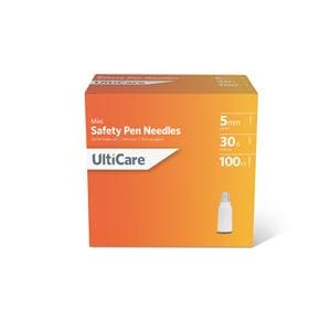 UltiCare Safety Pen Needle 30gx3/16" Safety Shield 1000/Ca