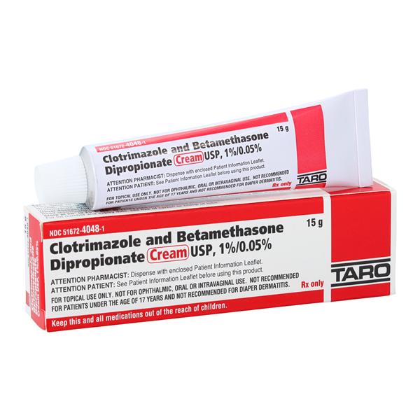 Clotrimazole/Betamethasone Dipropionate Topical Cream 1%/0.05% Tube 15gm Each