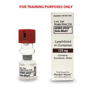 Demo Dose Solu-Medrl 2 ml/125 mg Simulated Medication Ea