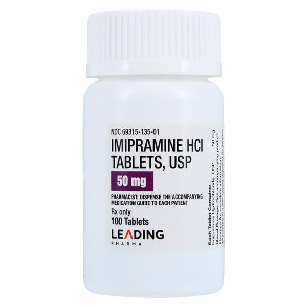 Imipramine HCl Tablets 50mg Bottle 100/Bottle Each