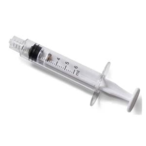 Medication Syringe 3mL White Male Luer Lock Low Dead Space 10/Ca