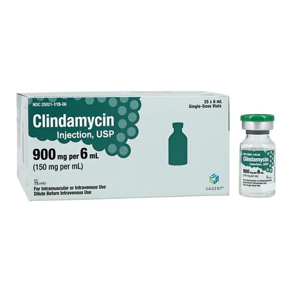 Clindamycin Phosphate Injection 150mg/mL SDV 6mL 25/Package