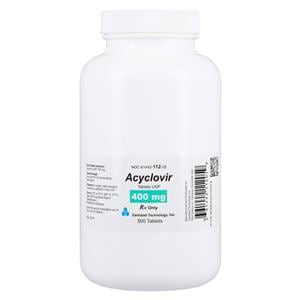 Acyclovir Tablets 400mg Bottle 500/Bottle Each