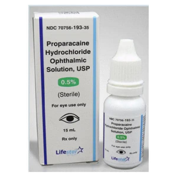 Proparacaine HCl Ophthalmic Solution 0.5% Bottle 15mL Each