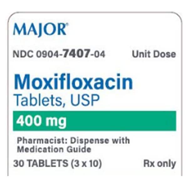 Moxifloxacin Tablets 400mg Unit Dose 3x10/Package Each