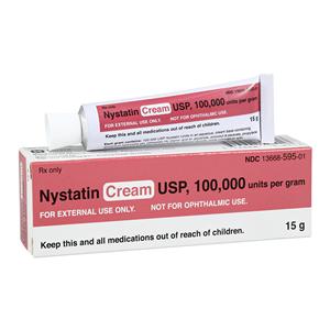 Nystatin Topical Cream 100,000U/gm Tube 15gm Each