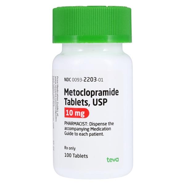 Metoclopramide HCl Tablets 10mg Bottle 100/Bottle Each
