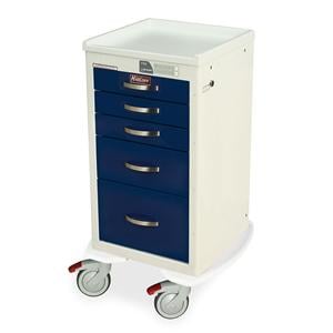 A-Series Medical Cart 5" Tente Caster (3) 3 Drwr/6 Drwr/9 Drwr Elctrnc Kypd Lck