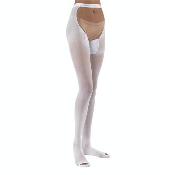 Jobst Comprinet Compression Stocking Waist High Medium Unisex 29-33" White