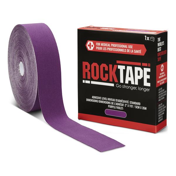 RockTape Kinesiology Tape 97% Cotton/3% Nylon 2"x115' Purple Non-Sterile EA