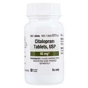Citalopram Hydrobromide Tablets 40mg Bottle 100/Bottle Each