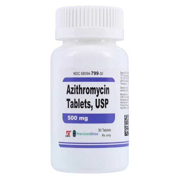 Azithromycin Tablets 500mg Bottle 30/Bottle Each