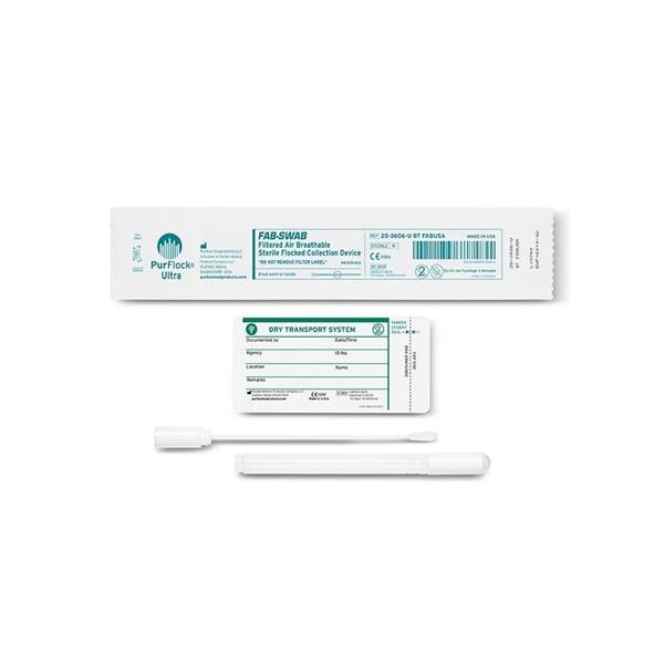 Fab-Swab Swb Clctn Transport Tube Polystyr Hdl Plystr Flck 6 Strl Elngtd 500/Ca