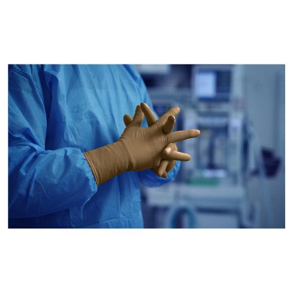 GAMMEX PI Hybrid Micro Polyisoprene / Neoprene Surgical Gloves 5.5 Brown 50Pr/Bx