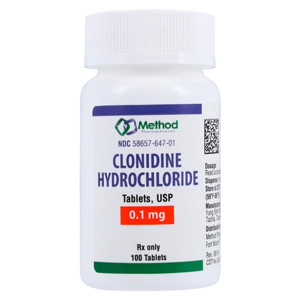Clonidine HCl 0.1mg Each
