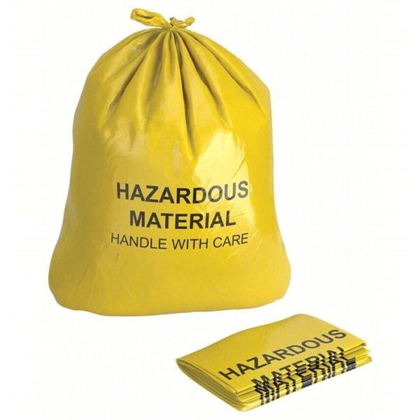 Waste Bag 6mil 38x65" Yellow Polyethylene 24/Pk