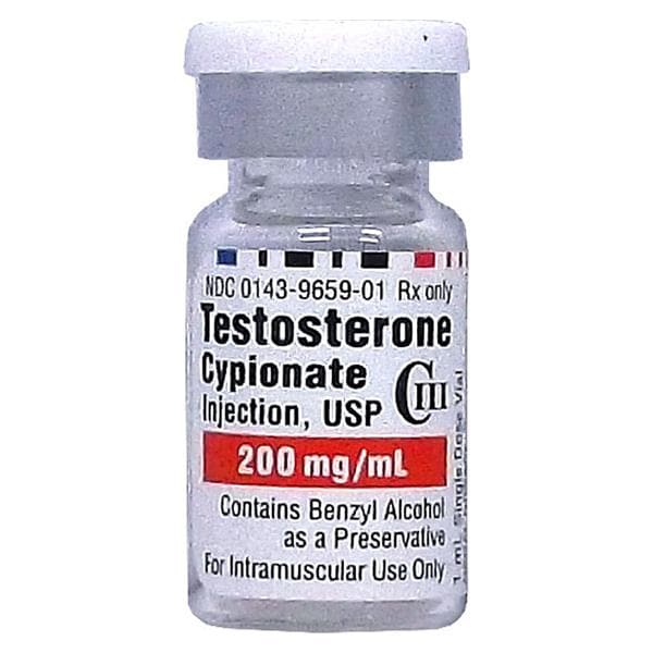 Testosterone Cypionate Injection 200mg/mL SDV 1mL Each