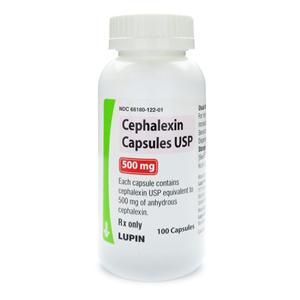 Cephalexin Capsules 500mg Bottle 100/Bottle Each