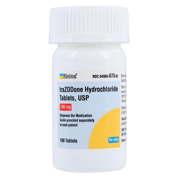 Trazodone HCl Tablets 100mg Bottle 100/Bottle Each