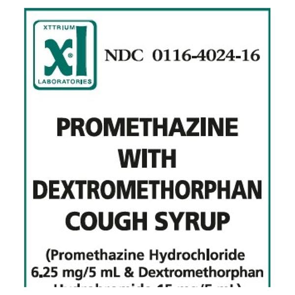 Promethazine HCl DM Oral Syrup 6.25mg/15mg/5mL Bottle 473mL Each