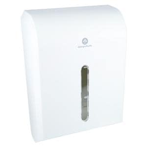 Paper Towel Dispenser White Plastic Ea