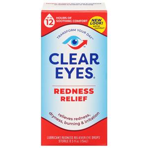 Clear Eyes Redness Relief Drops 0.5oz/Bt, 24 BT/CA