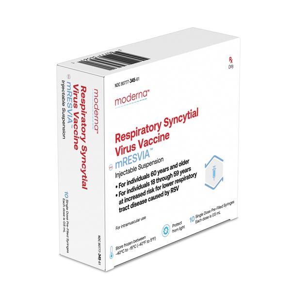 mRESVIA RSV injection PFS 0.1mg/mL 0.7mL 10/Bx 10/Bx
