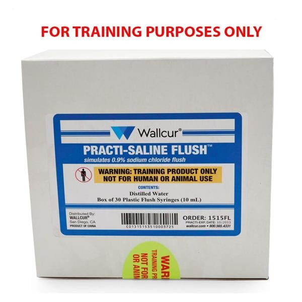 Practi-Saline Flush For Instruction Purposes Only Simulated Medication Ea