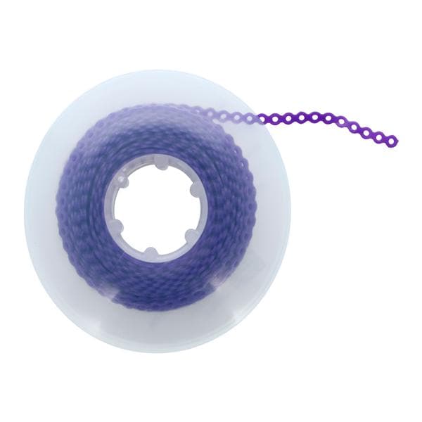 Ortho Organizers Chain Elastic Short 15 Feet LF Grape Ea