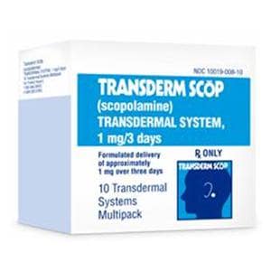 Transderm Scop Transdermal Patch 1mg/3 Days Pack 10/Package