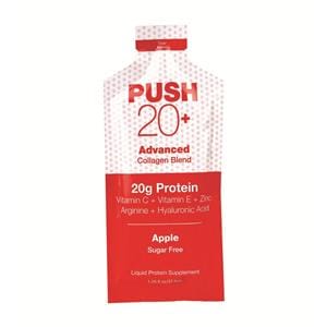PUSH 20+ Supplement Liquid SF / Gltn Fr Cllgn Blnd Apple 1.25oz Packet 60/Ca