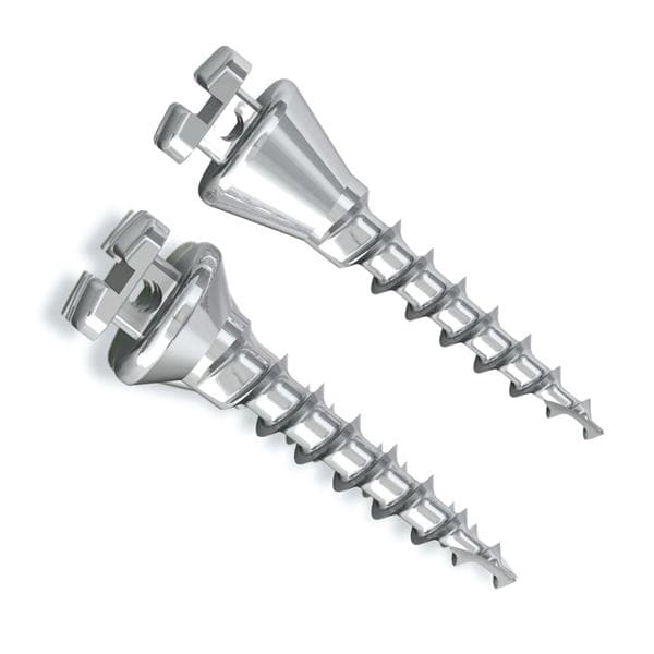 Spider Screw Cncl Thrd Self-Ligating TAD Lng Nck K2 9mm 2mm w/ Clr Cd Lkg Hd Ea