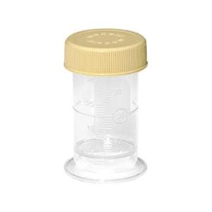 Collection Container Plastic Clear Reusable 35mL 100/Ca