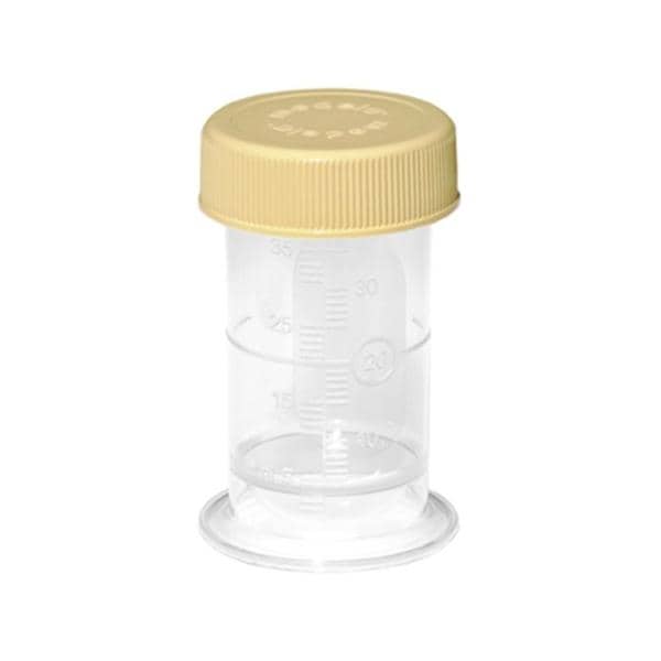 Collection Container Plastic Clear Reusable 35mL 100/Ca