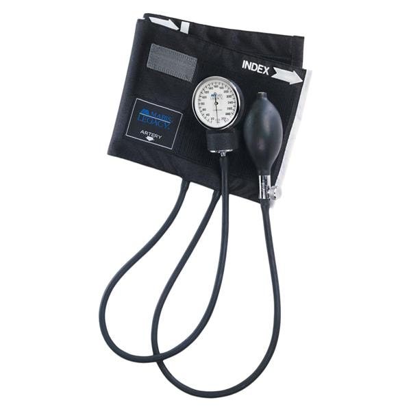 Legacy Aneroid Sphygmomanometer Black Latex Arm Dial Display Ea