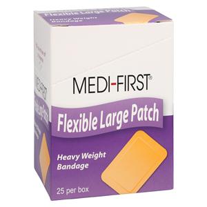 Medi-First Adhesive Bandage Elastic/Fabric 2x3" Tan Sterile 25/Pk