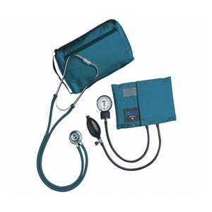 MatchMates Sprague Rappaport Sphygmomanometer Kit Teal Latex Arm Dial Display Ea