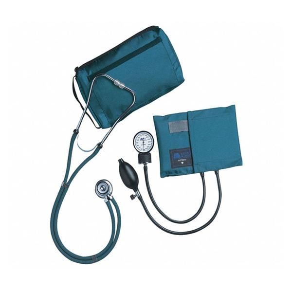MatchMates Sprague Rappaport Sphygmomanometer Kit Teal Latex Arm Dial Display Ea