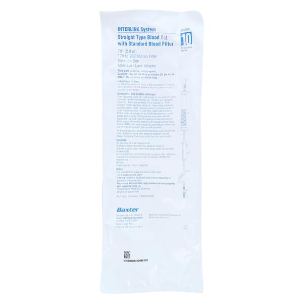 Interlink Blood Collection Set Interlink Injection Site 77" 10 Drops/mL 48/Ca